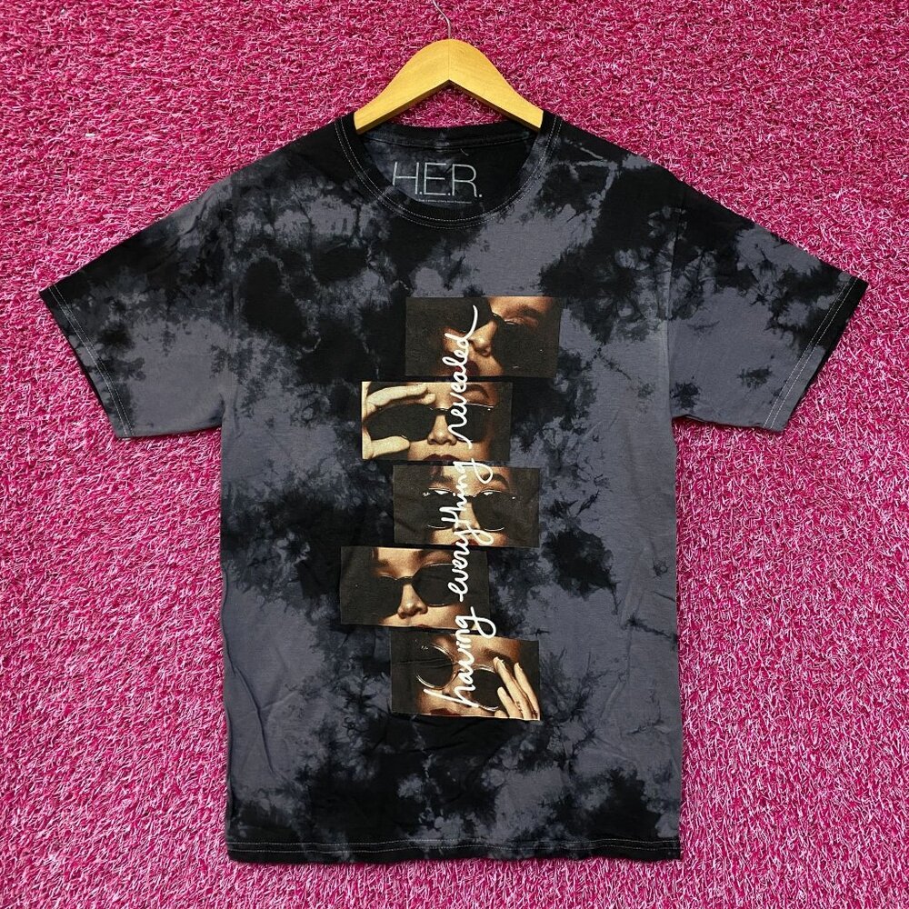 H.E.R. Rnb Retro style Tie dye Tshirt size Small